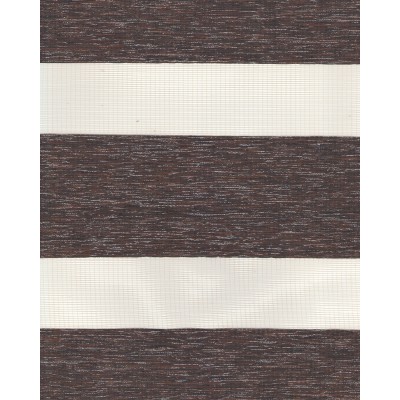 Ролеты тканевые Сильвер зебра цвет коричневый